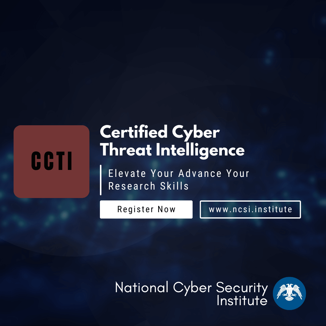 Cyber Threat Intelligence USA online course overview