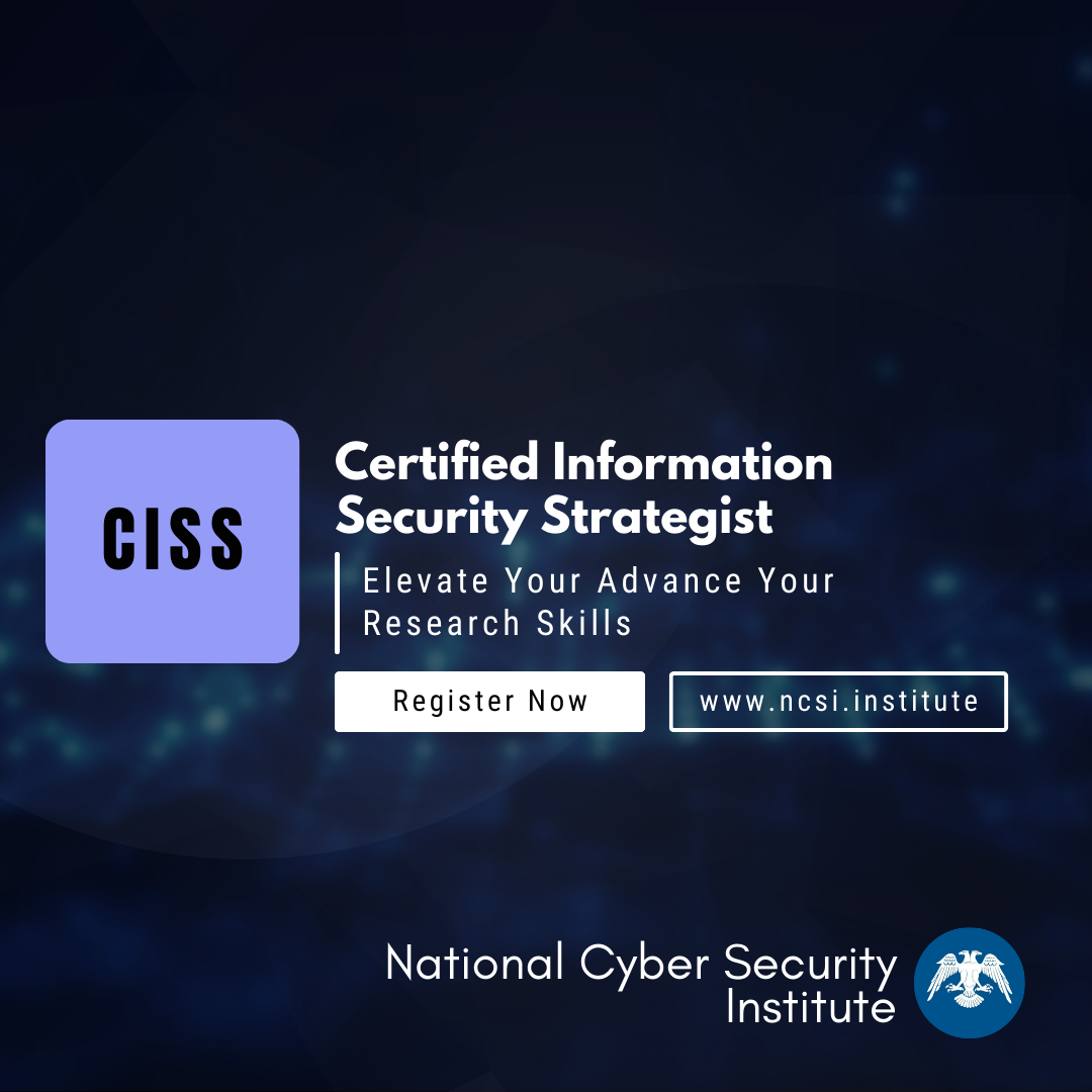 Certified Information Security Strategist USA – National Cyber Security ...